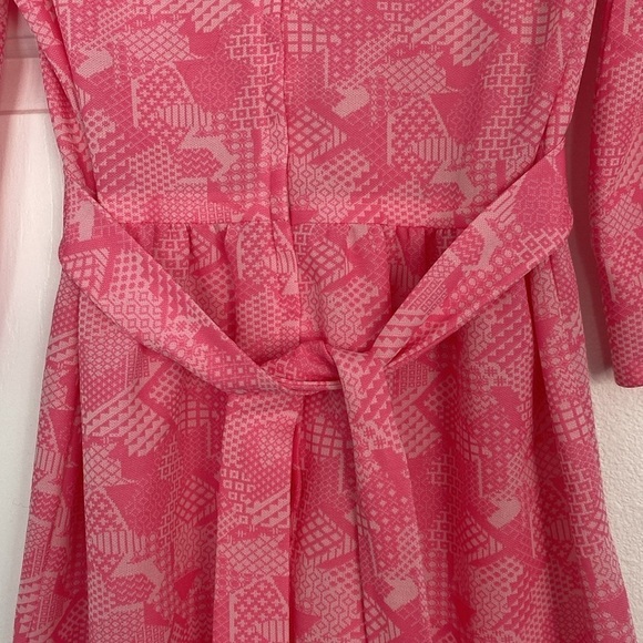 Motto Bay LTD vintage pink midi dress, size small. - Picture 12 of 14